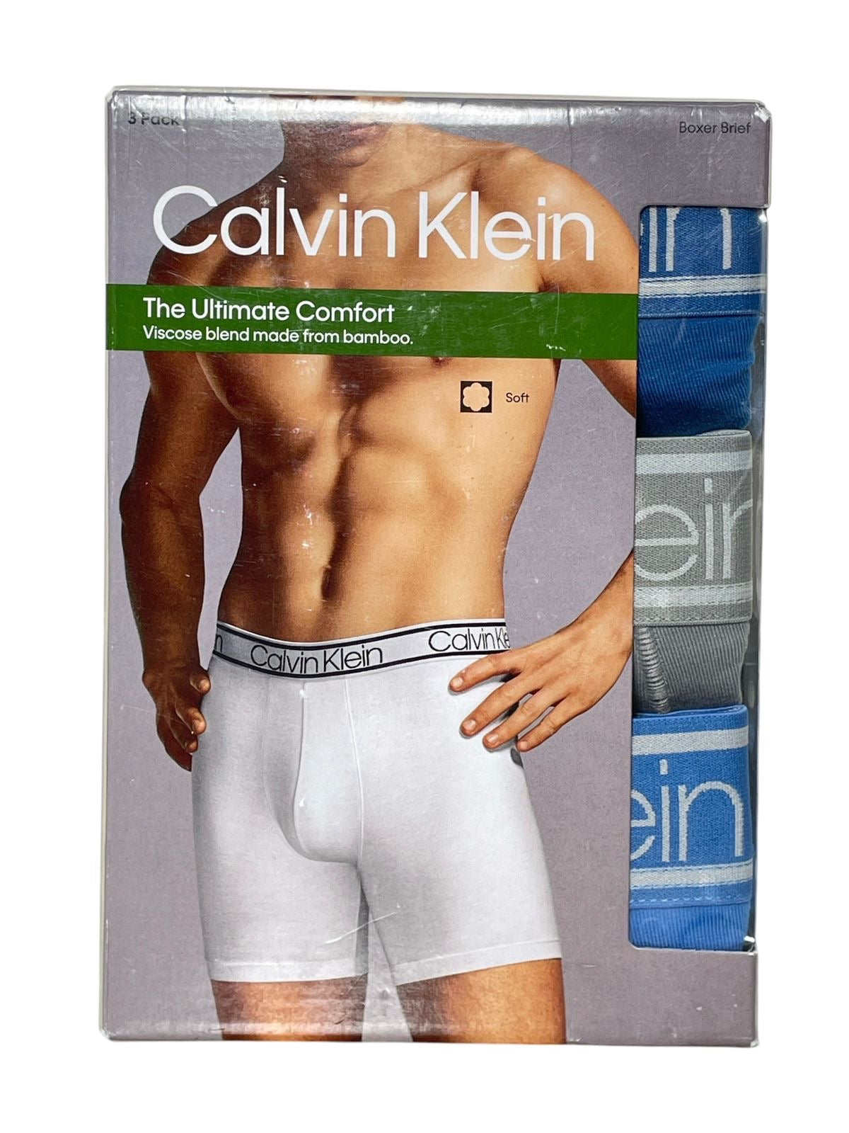 Set de Boxers Calvin Klein The Ultimate Comfort – Mezcla de Viscosa de Bambú (3 Piezas)