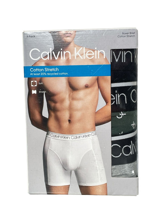 Set de Boxers Calvin Klein Cotton Stretch – Paquete de 3 Piezas para Hombre